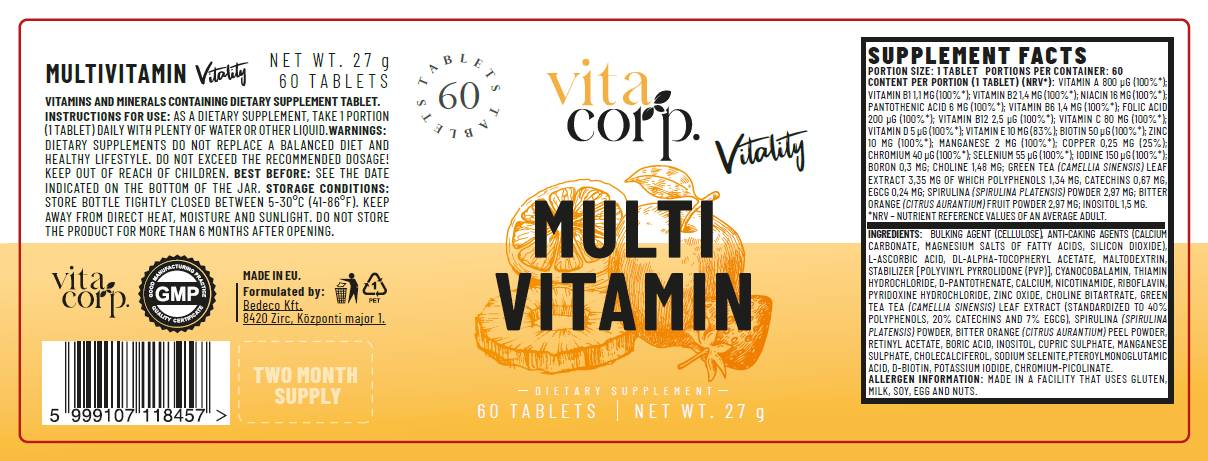 Vitalità multivitaminica - 60 compresse