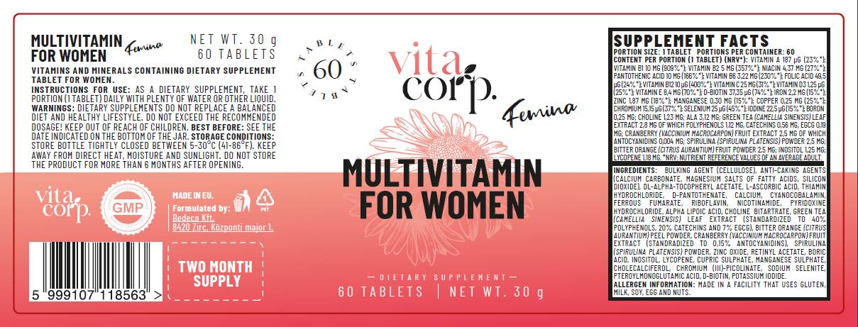 Femina Multivitamin per donne - 60 compresse