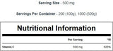 100% di vitamina C in polvere 100 grammi