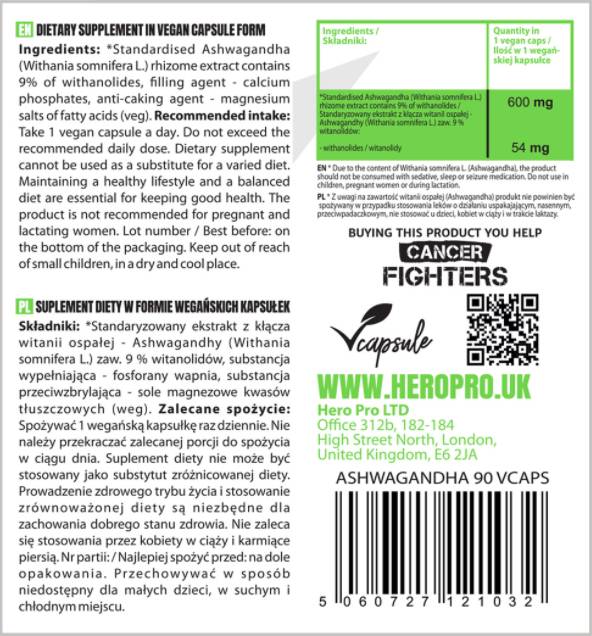 Estratto di Ashwagandha 600 mg - 90 capsule
