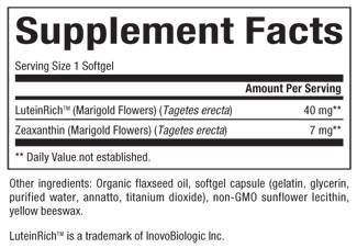 Luteina 40 mg - 60 softgels