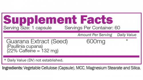 Estratto di semi di guarana - 60 capsule