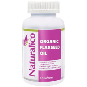 Flax Seed Oil - 90 Gel Capsules - Nutra Best Europe