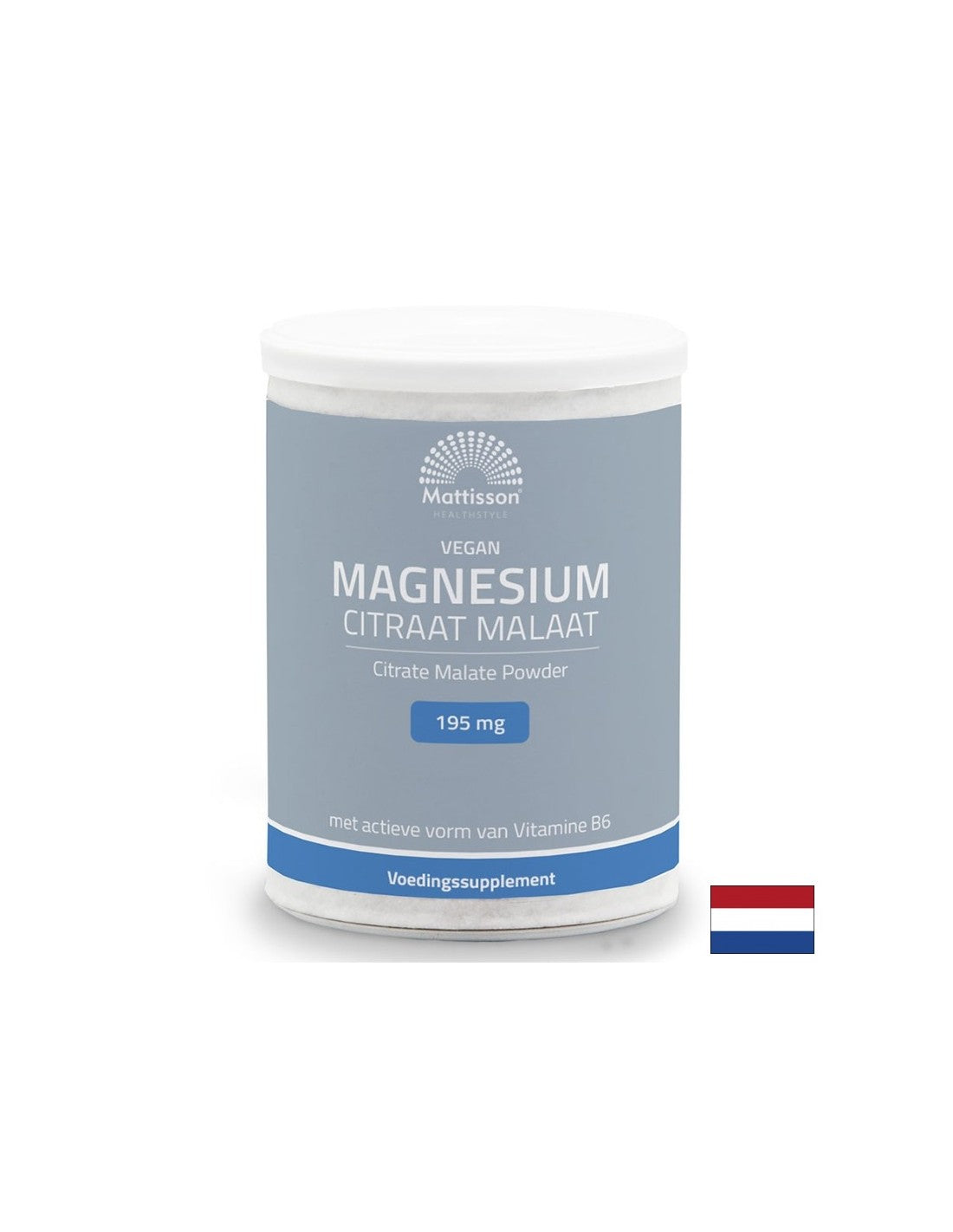 Sistemi nervosi e cardiovascolari - magnesio (citrato, malato) vegano + vitamina B6, 125 g di polvere