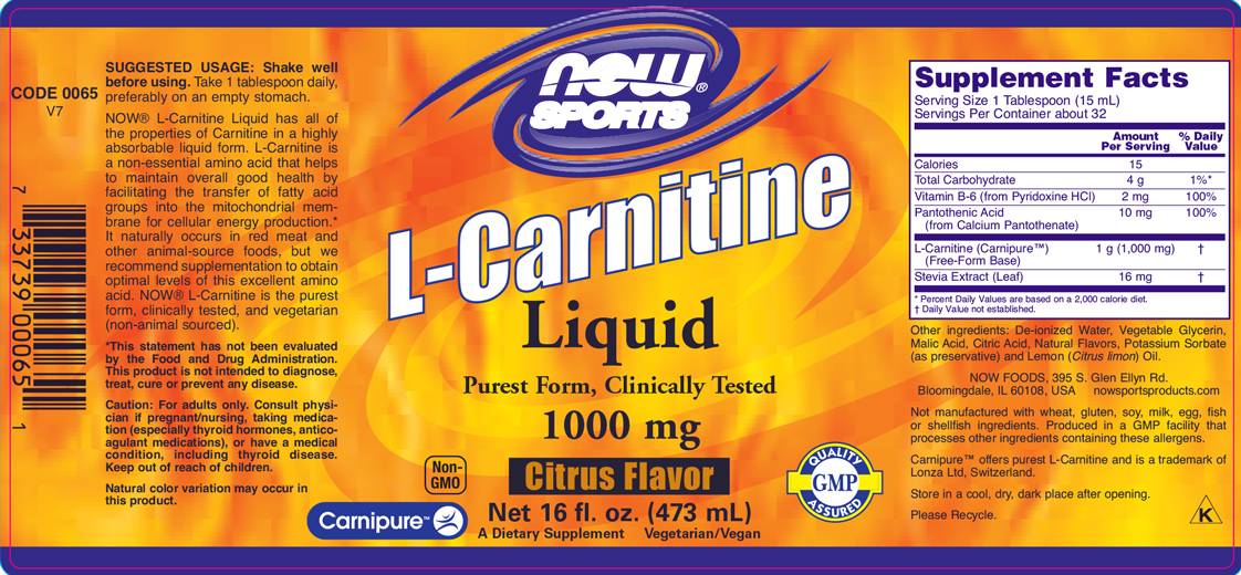 Liquido L -carnitina 1000 mg - 946 ml