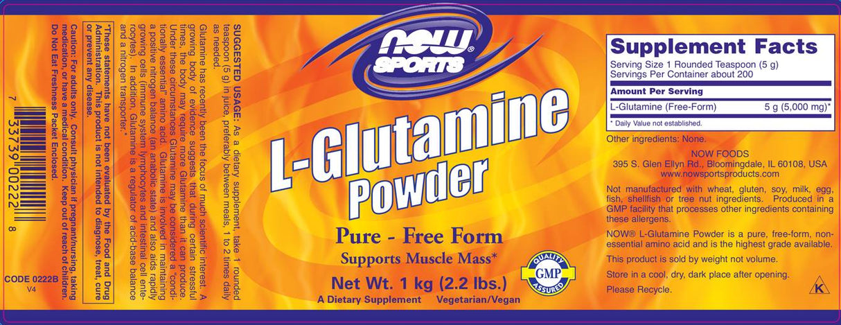 Polvere di glutammina - 1000 grammi
