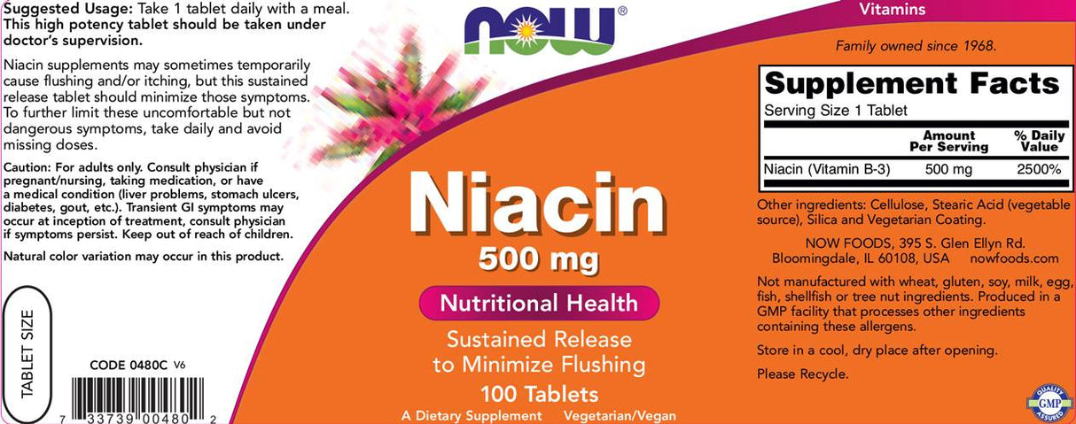 Niacina 500 mg - 100 compresse