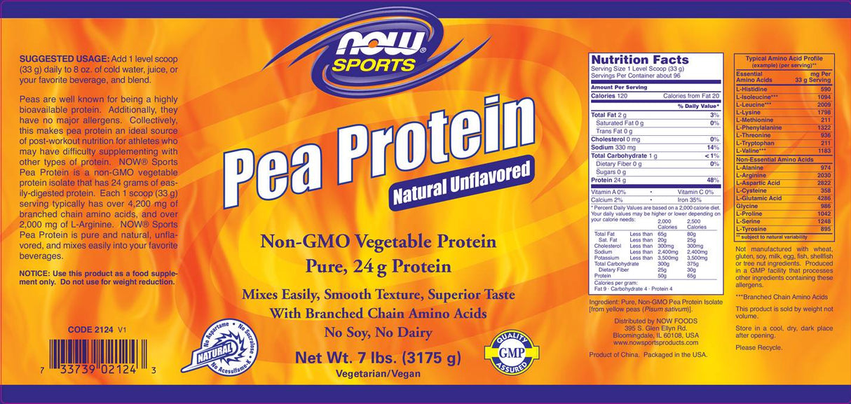 Proteina del pisello - 908 grammi