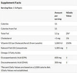 Ultra Omega 3-D con vitamina D-3-180 capsule gel
