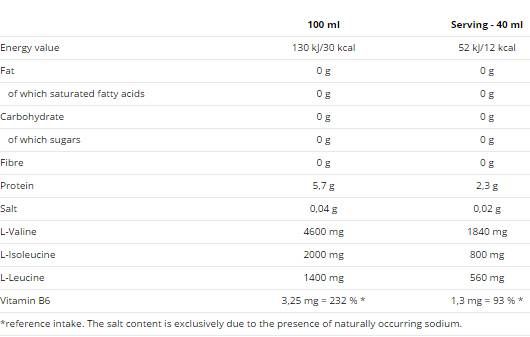 Liquido BCAA - 500 ml