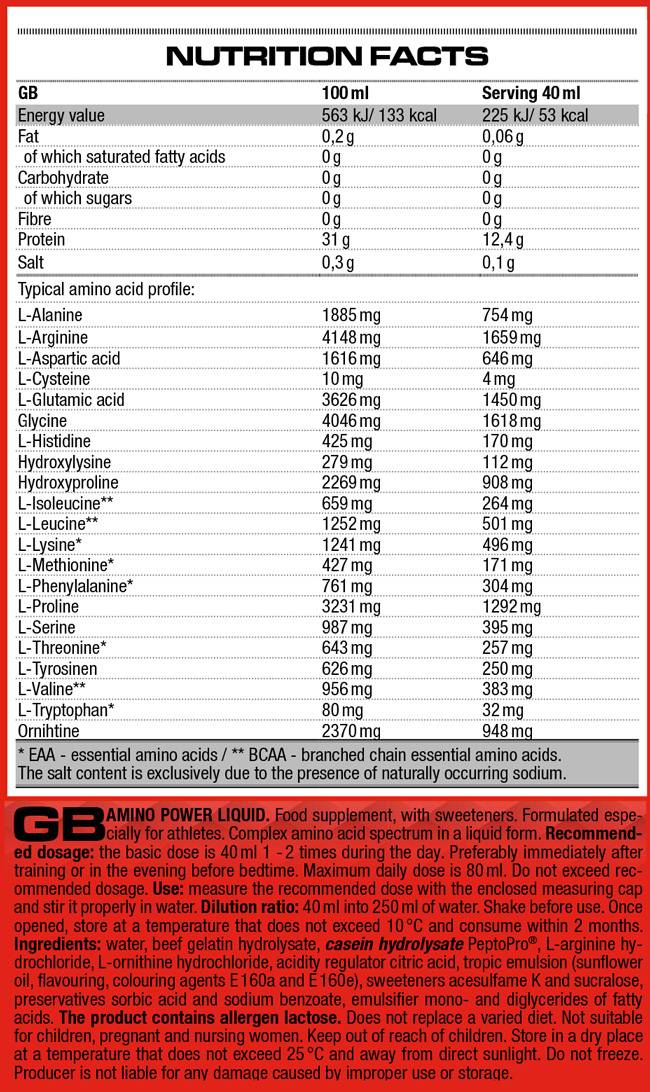 Liquido di potenza amminica - 500 ml