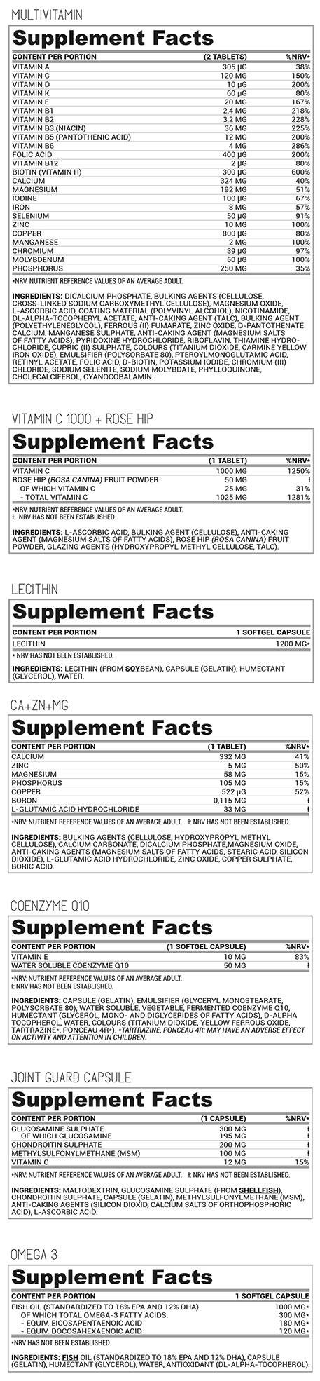 Multi Pack 8 | Formula sanitaria all-in-one-30 pacchetti