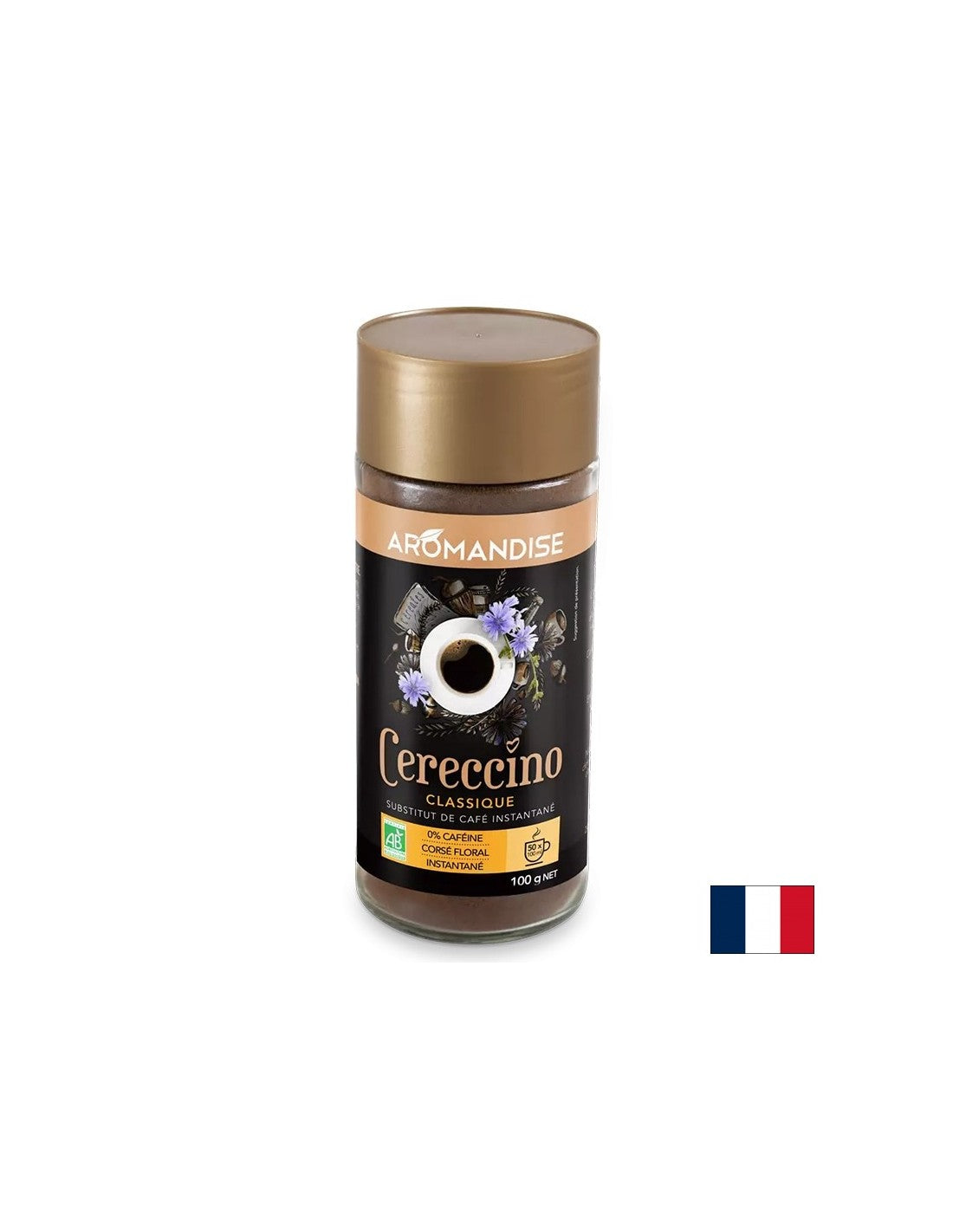 Caffè solubile (di cicoria, segale, orzo, ghianda), decaffeinato, 100 g