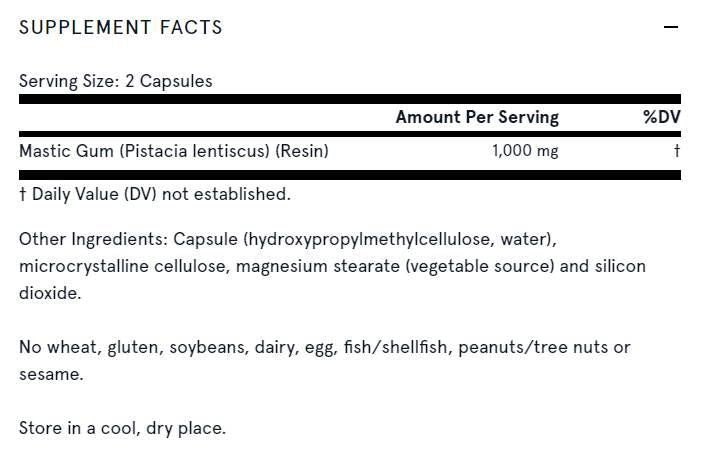 Mastic Gum 500 mg - 120 Capsule
