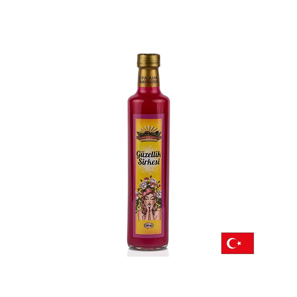 Aceto naturale "Beauty" - Da Wild Rose, Hibiscus, Lavender, Mountain Mela, Cannella, 500 ml