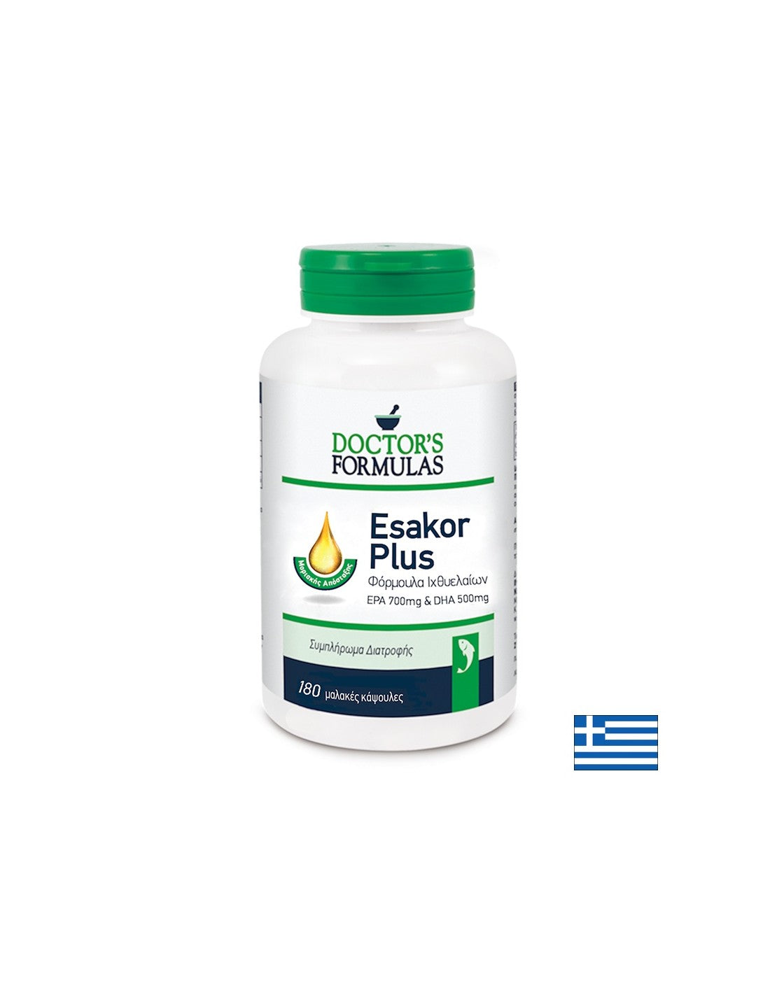Formula Omega -3 - Esakor Plus, 180 Softgel Capsules Doctor's Formules