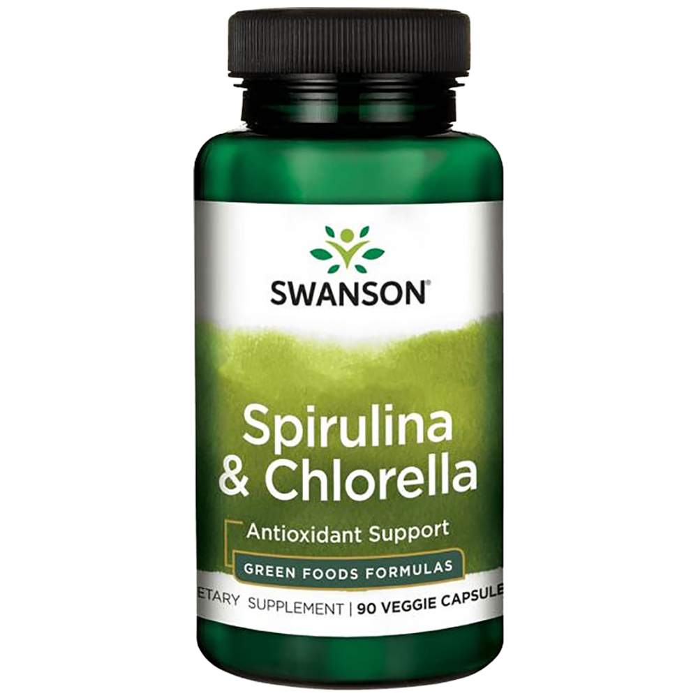 Realizzato con spirulina organica e chlorella 400 mg 90 capsule