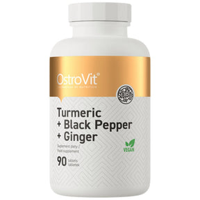 Turmeric + Black Pepper + Ginger 90 Tablets - Nutra Best Europe