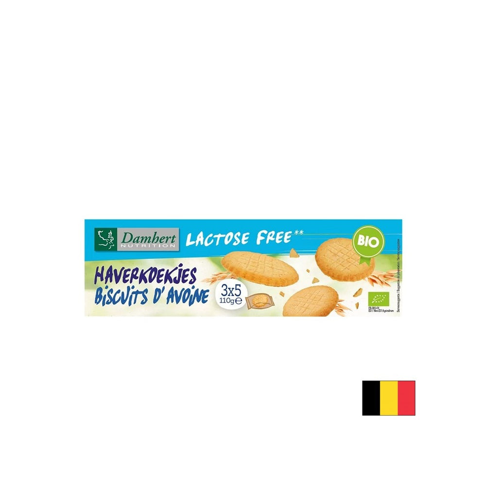 Biscotti di farina d'avena (senza lattosio), organico, 110 g