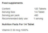 Vitamina D3 8000 IU 120 compresse