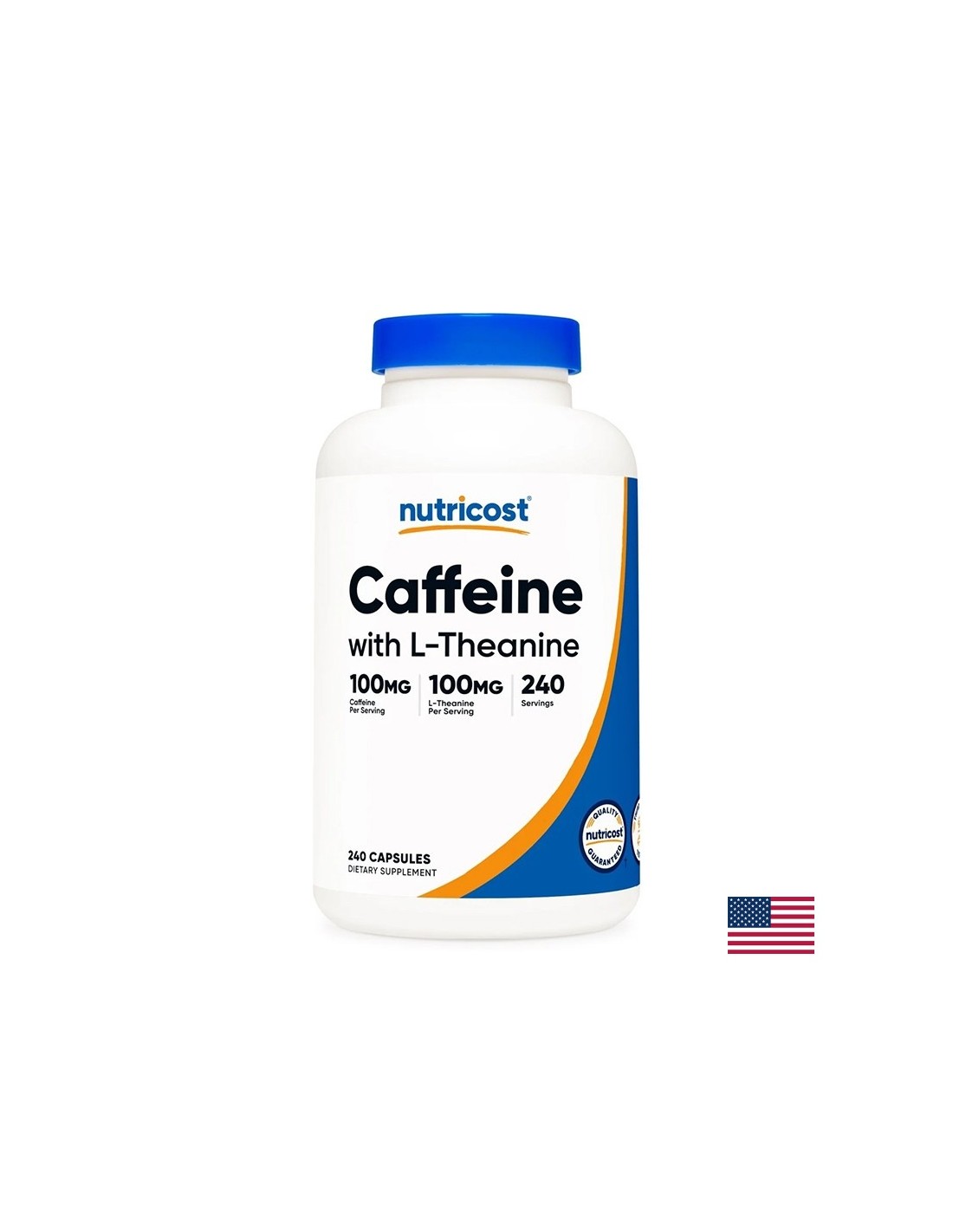 Memoria e concentrazione - caffeina + teanina, 240 capsule