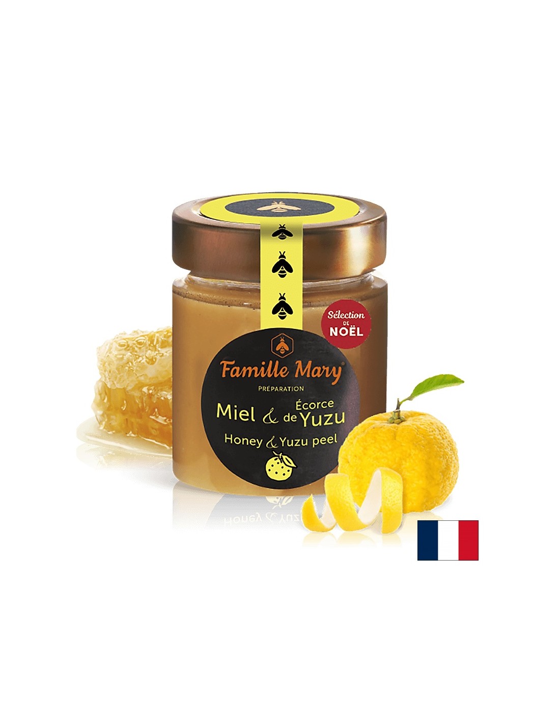 Miele dai fiori francesi e corteccia yuzu, 170 g