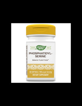 Phosphatidyl-Serine - Phosphatidyl-serine - for brain health - 100 mg, 60 softgel capsules Nature's Way - Nutra Best Europe