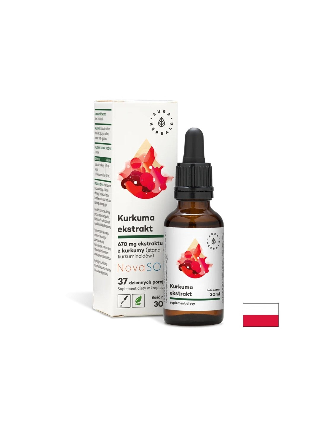 Supporta le normali condizioni delle articolazioni - Curcuma, gocce da 30 ml <tc>Aura Herbals</tc>