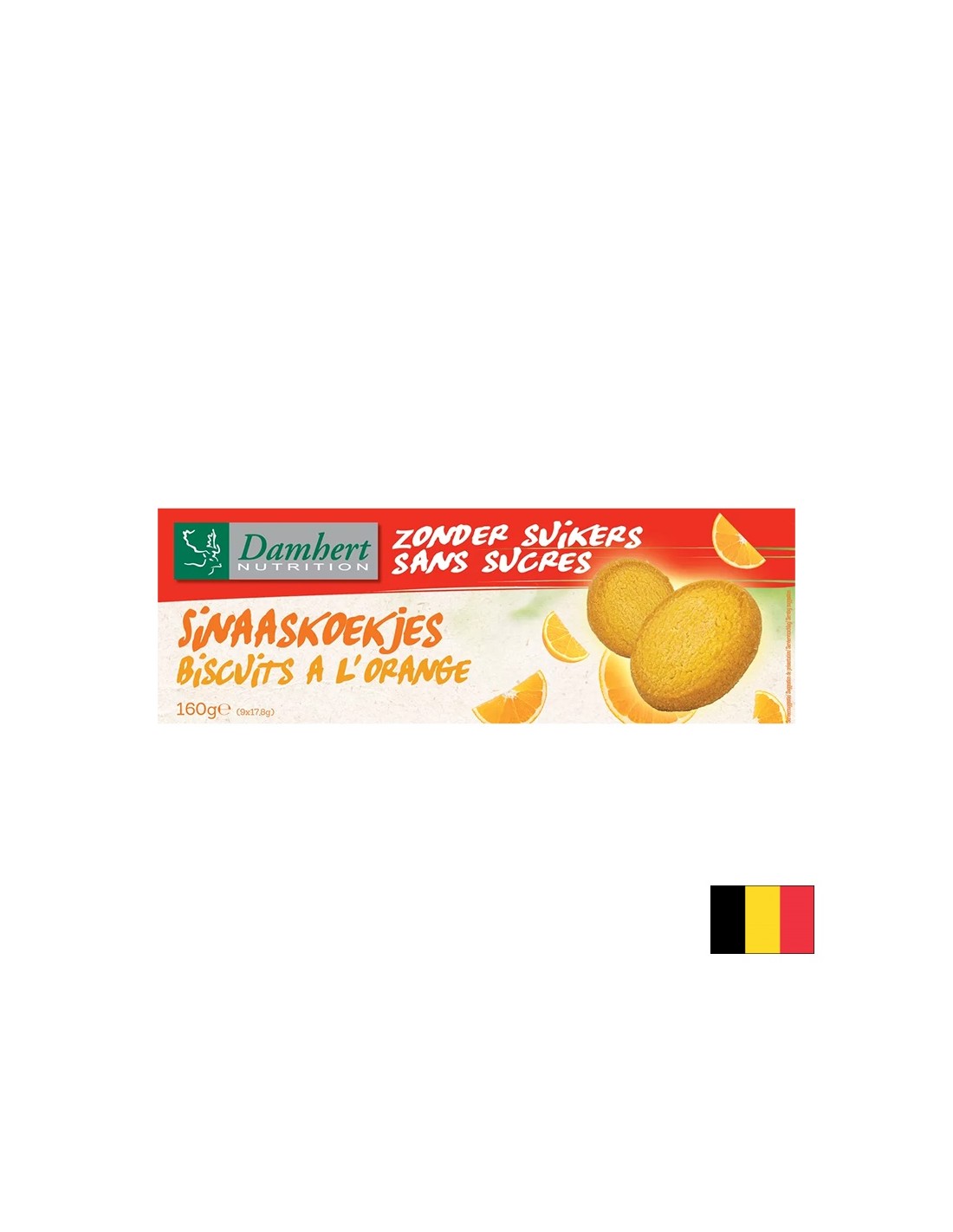 Biscotti arancioni senza zucchero, 160 g