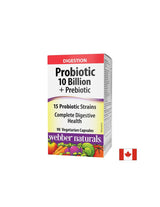 Probiotici 10 miliardi di probiotici attivi, 15 formula di deformazione + prebiotici, 90 capsule