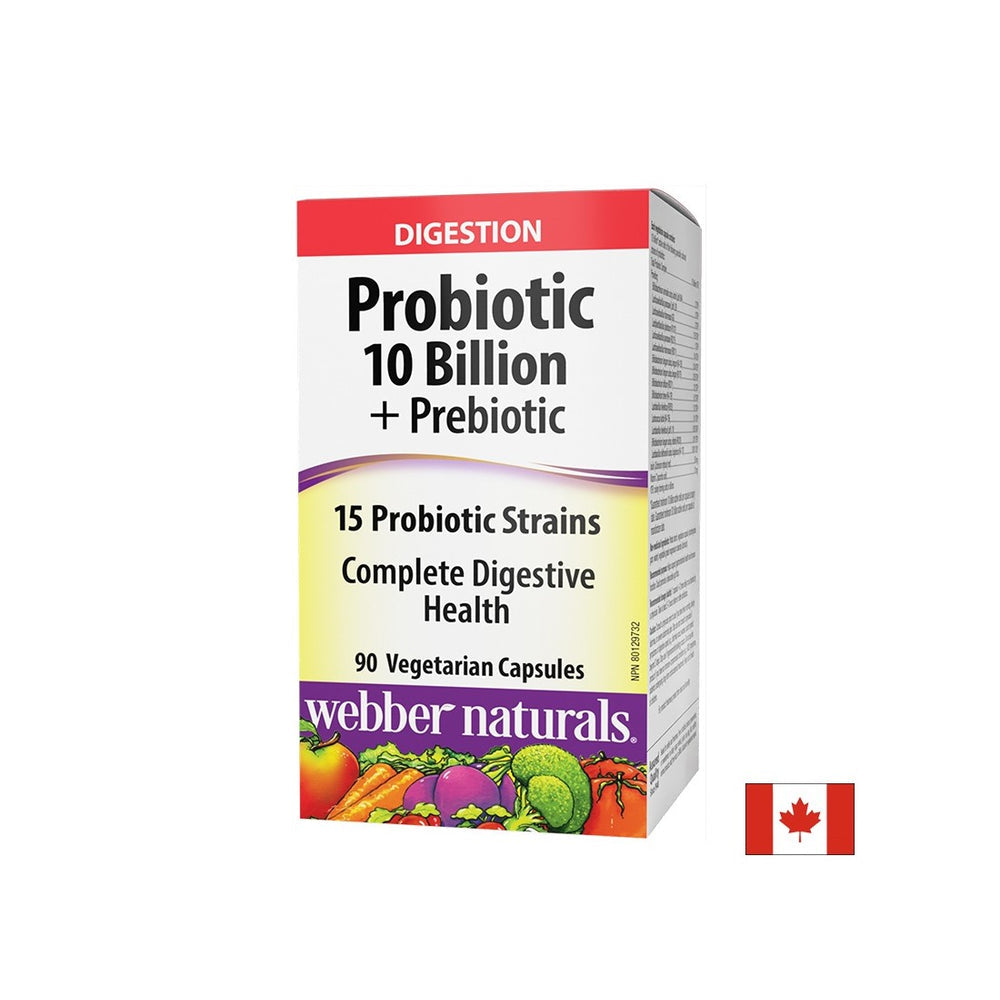 Probiotici 10 miliardi di probiotici attivi, 15 formula di deformazione + prebiotici, 90 capsule