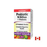 Probiotici 10 miliardi di probiotici attivi, 15 formula di deformazione + prebiotici, 90 capsule