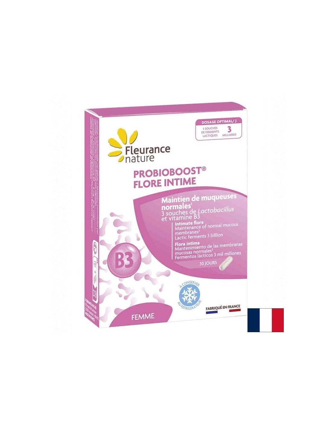 Probiotico per una buona flora intima probioboost, 30 capsule flourance natura