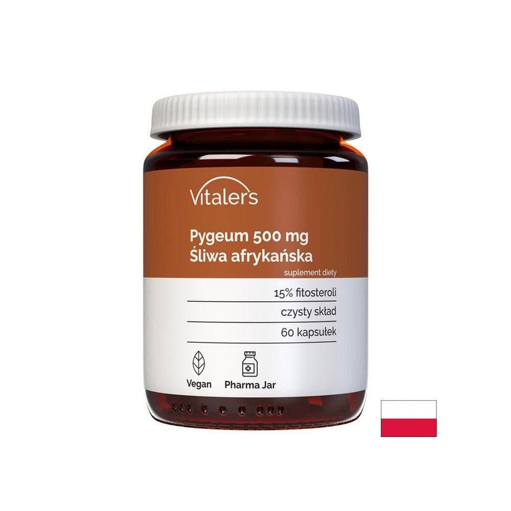 Prostato e tratto urinario - Pygeum (ciliegia africana), 500 mg x 60 capsule
