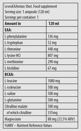 Levro Eaamino Shot | Aminoacidi essenziali - 120 ml