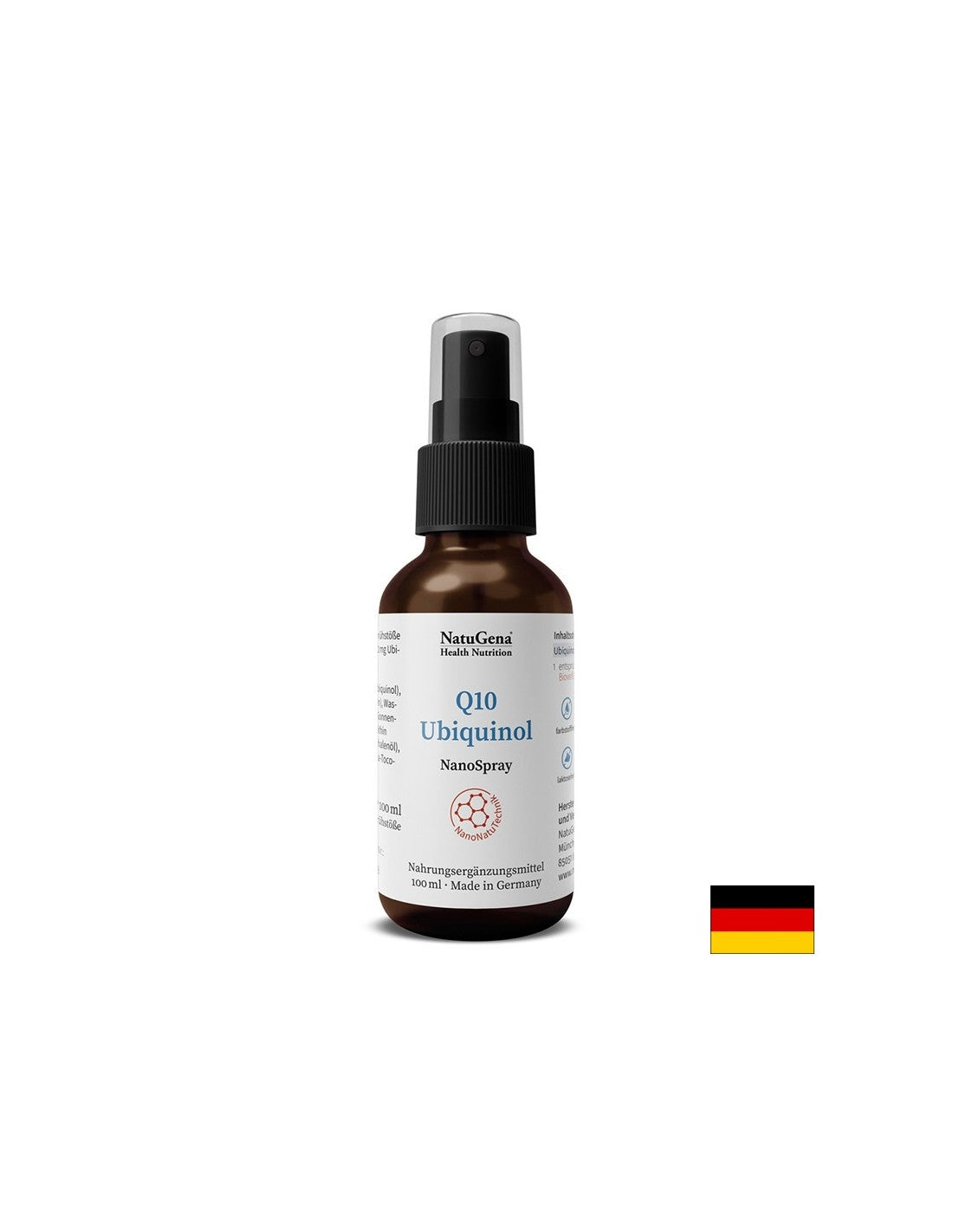 Energia e un cuore sano - coenzima Q10 ubiquinolo (nano), spray orale da 100 ml