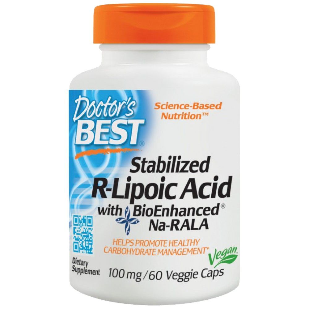 Miglior acido r-lipoico/Na-R-ALA stabilizzato 100 mg-60 capsule