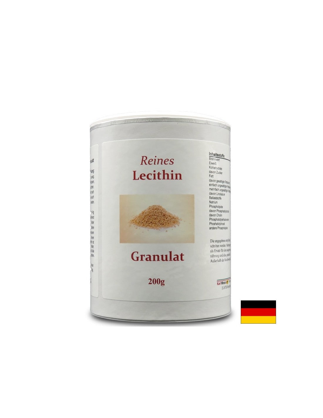 Reines Lecithin Granulat - Lecitina pura in granuli, 200 g <tc>Karl Minck</tc>