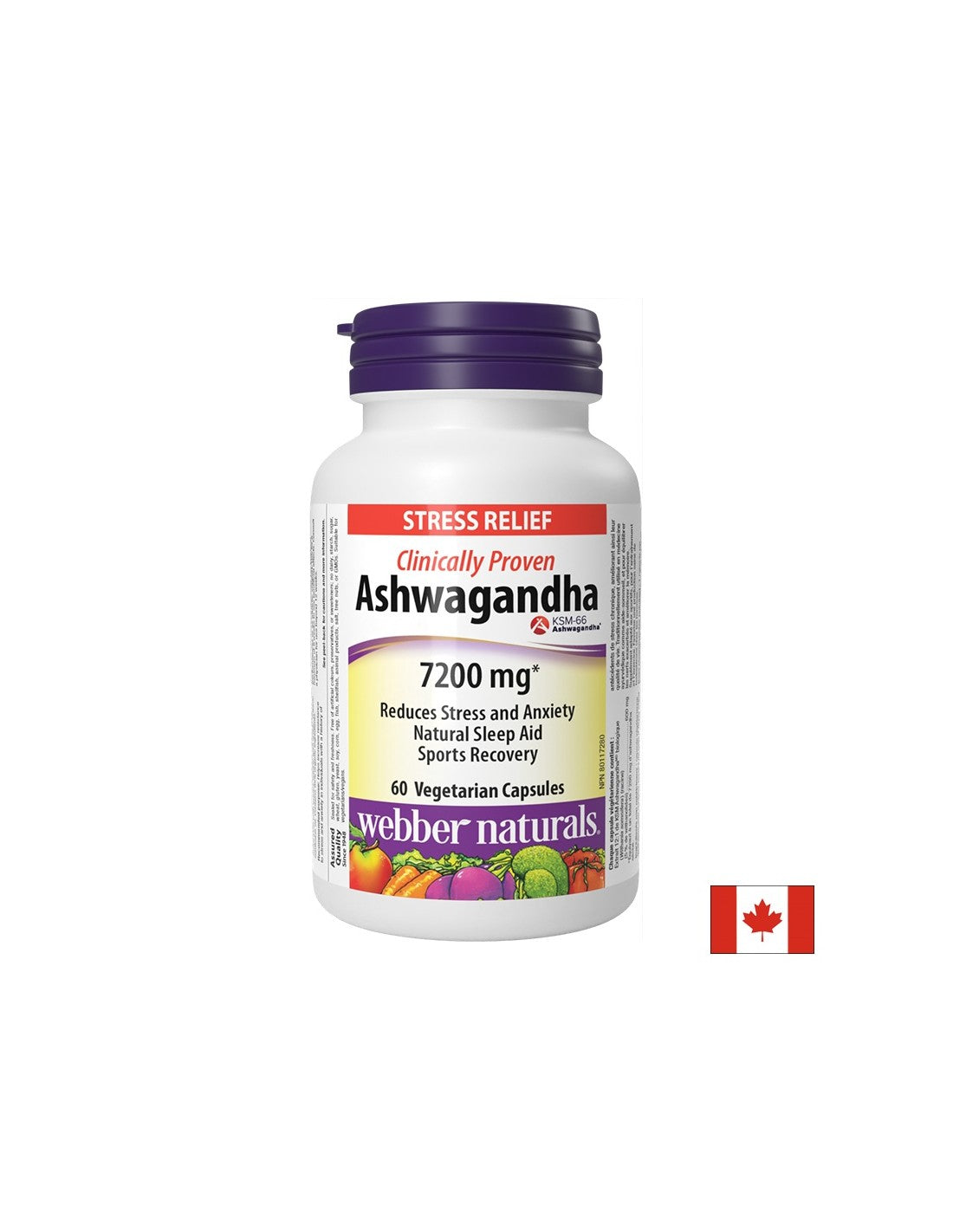 Rilassamento del sistema nervoso - Ashwagandha 7200 mg, 60 V Capsule