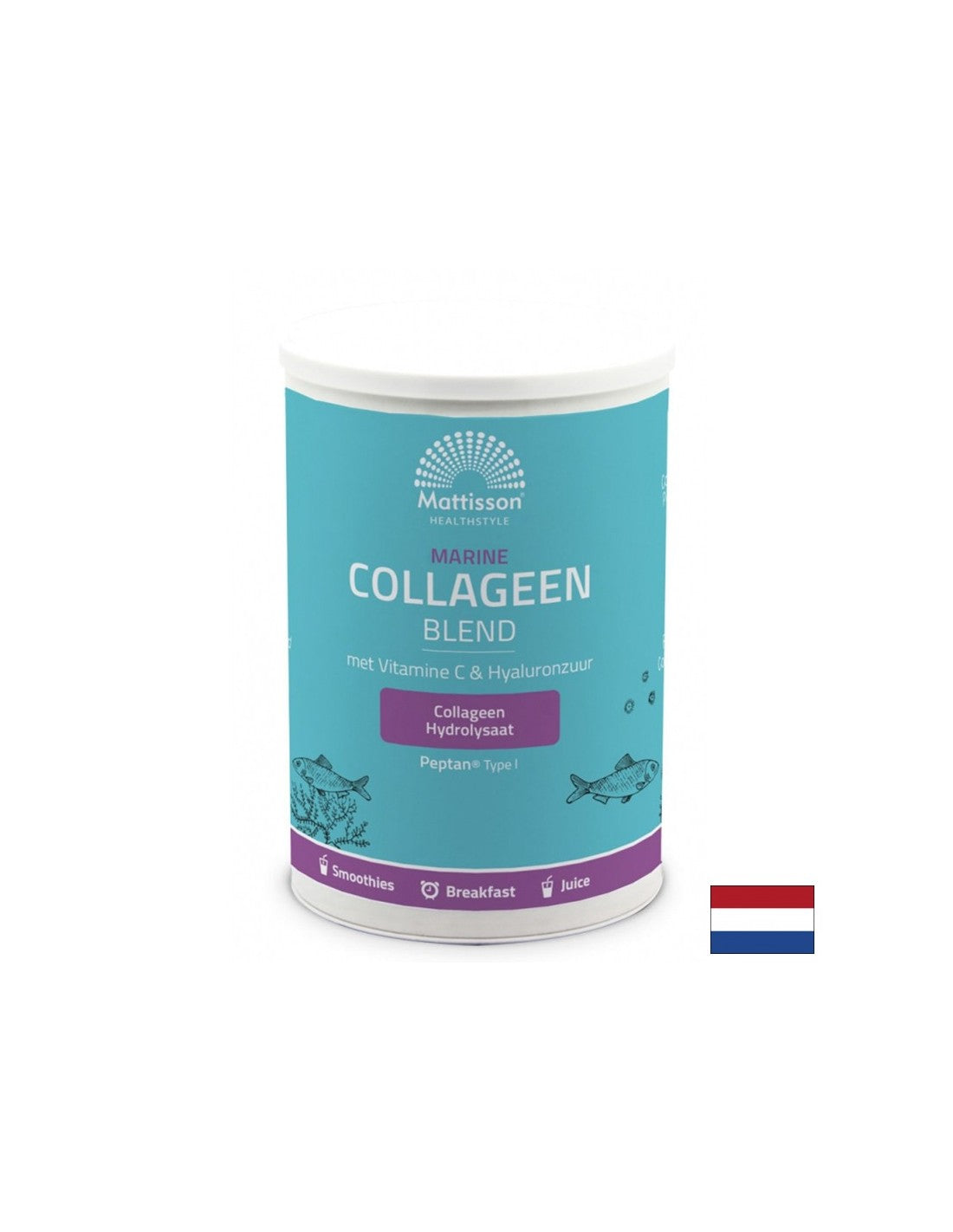 Collagene di pesce di tipo I con vitamina C e acido ialuronico - collagene marino peptan, 300 g