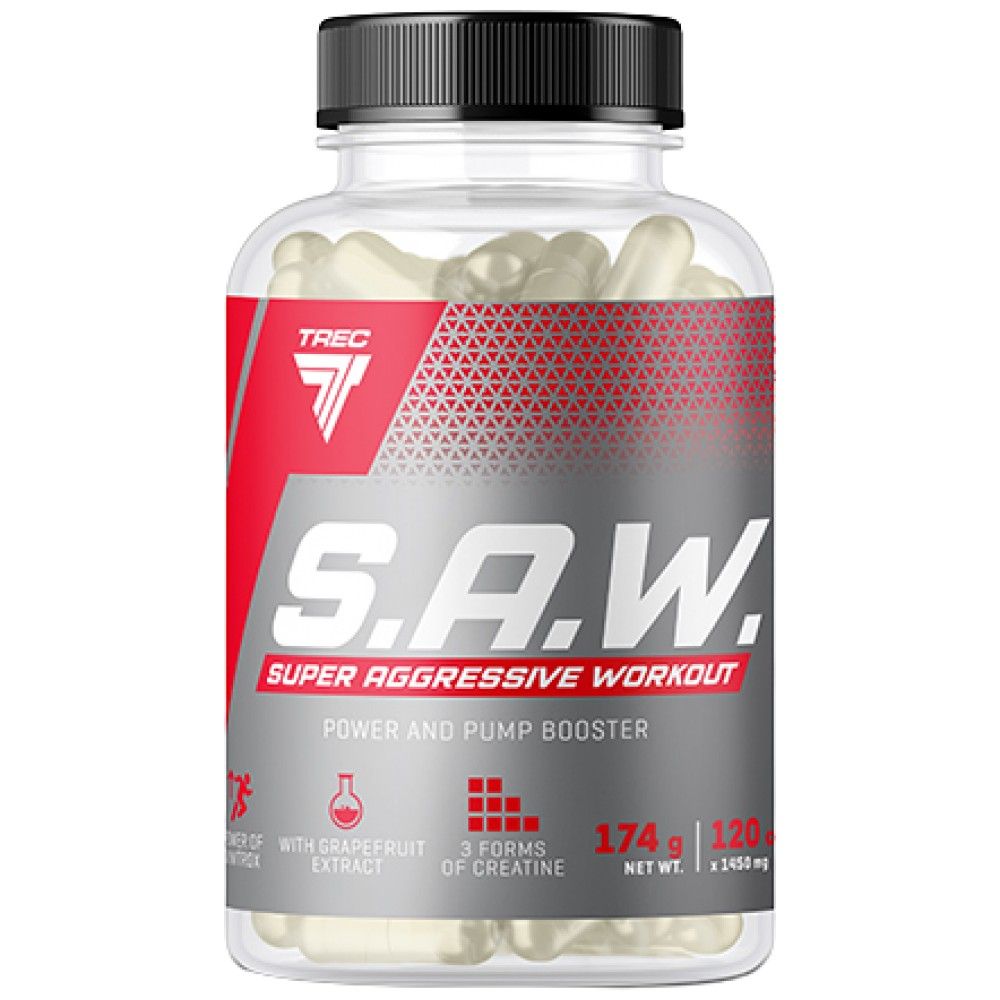 SAW CAPS | Pre -allenamento super aggressivo - 120 capsule