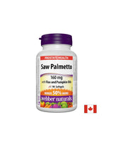Palmetto con sega con oli di lino e zucca, 90 capsule softgel