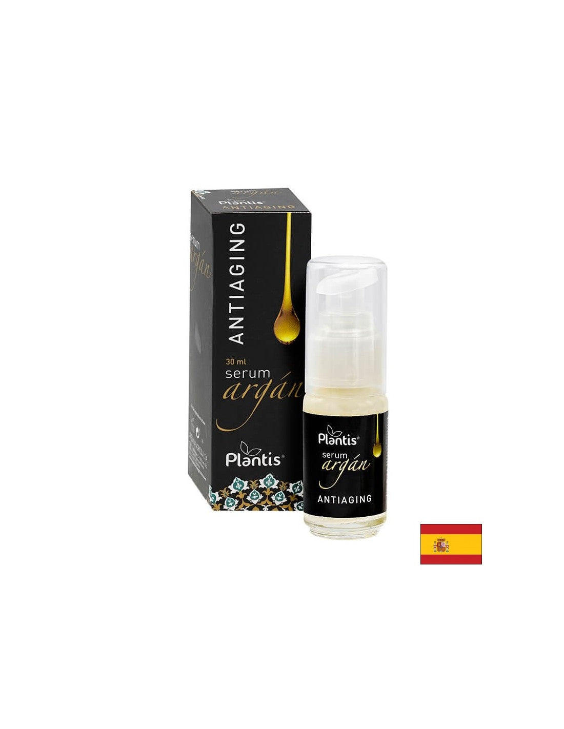 Viso siero con olio di argan, VIT. Acido E e ialuronico - Argán Plantis®, 30 ml