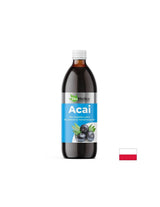 Succo di acai (asai) con camu -camu e vitamina naturale C - potente antiossidante, 500 ml, 10 o 20 dosi