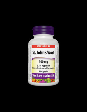 St. John's Wort, 300 mg, 60 capsules Webber Naturals - Nutra Best Europe