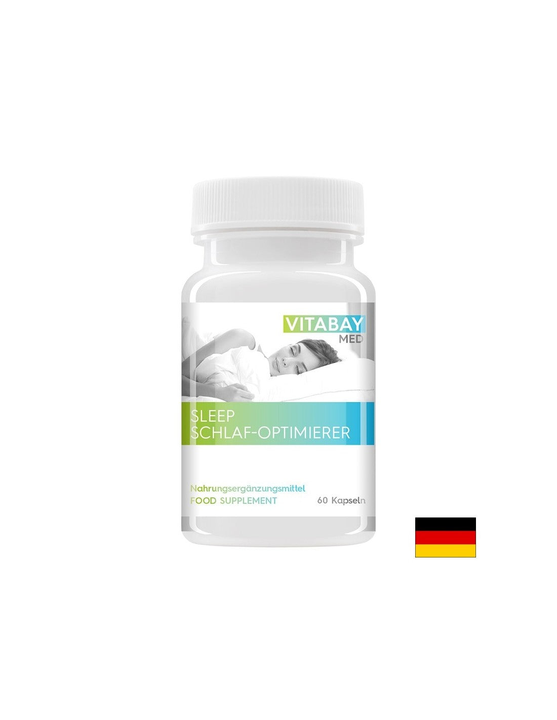 Stress e insonnia - Balsamo limone Sleep Schlaf Optimizer Med, 60 V Capsule