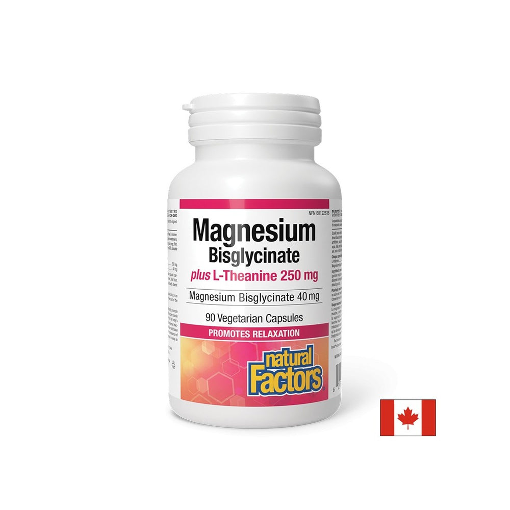 Stress e buon umore - magnesio (bisglicinato) 40 mg + l -teanina 250 mg x 90 capsule