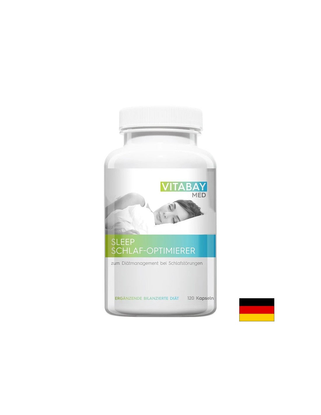 Stress e buon umore - Balsamo limone Sleep Schlaf Optimizer Med®, 300 mg x 120 V Capsule