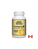 Sunvitamin D3 1000 IU - 180 capsule in gel
