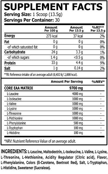 Powder EAA | Aromatizzato - 405 grammi